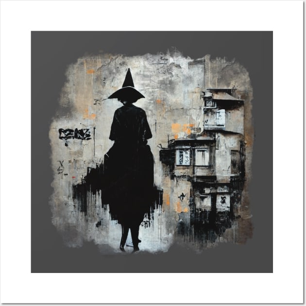 Witch in the Alley Wall Art by Enchanted Spindle